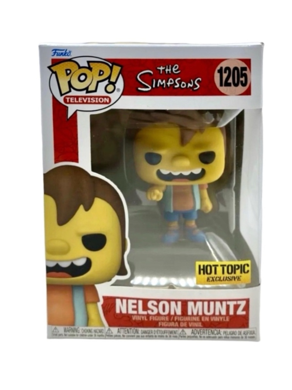 Funko Pop~Television~The Simpsons~Nelson Muntz #1205 (VAULTED) (NWT)